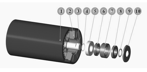 nylon roller wheels structure